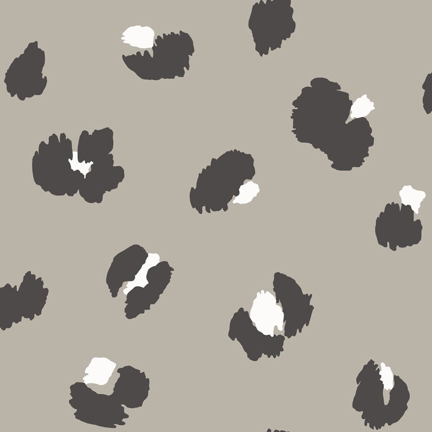 Large Leopard Spot Wallpaper - Taupe - Holden Décor - 13030 - Premier Wallcovering