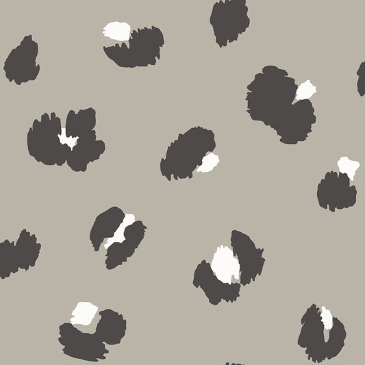 Large Leopard Spot Wallpaper - Taupe - Holden Décor - 13030 - Premier Wallcovering