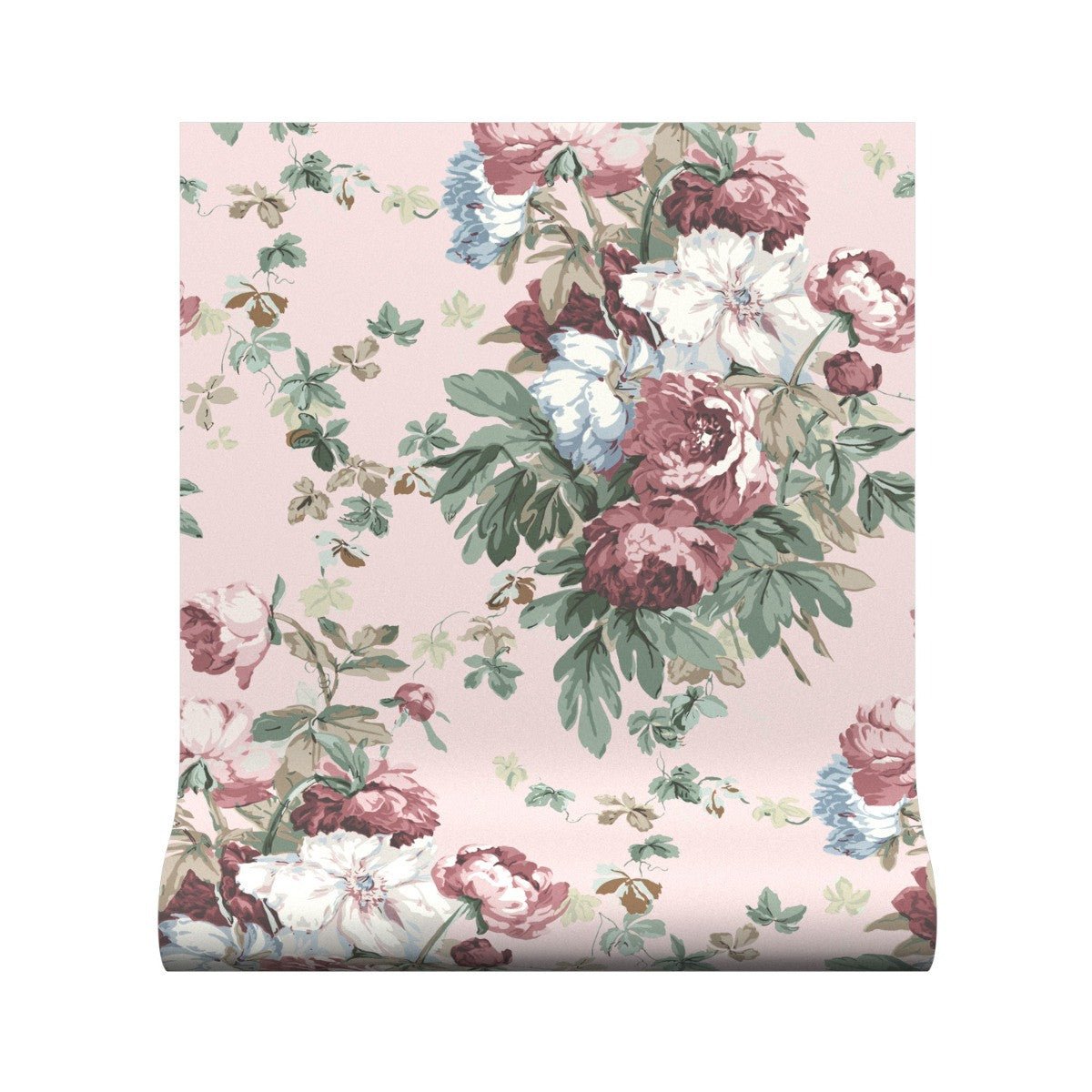 Large Peonies Wallpaper - Blush - Warner House - Premier Wallcovering
