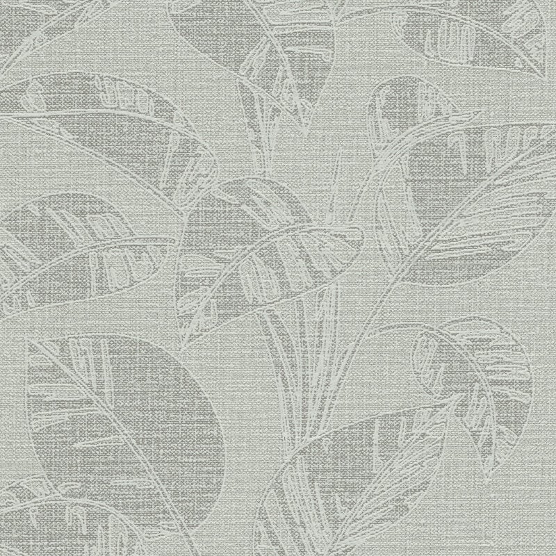Largo Leaf Metallic Wallpaper - Olive - Erismann - 10459 - 24 - Premier Wallcovering