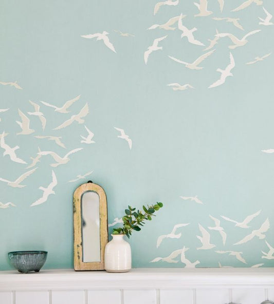 Larina Wallpaper - Sky - DCOA216578 - Sanderson - Premier Wallcovering