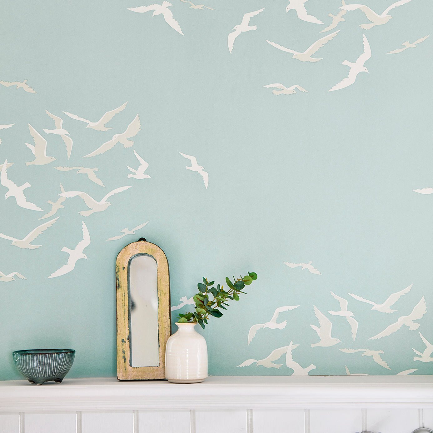 Larina Wallpaper - Sky - Sanderson - DCOA216578 - Premier Wallcovering