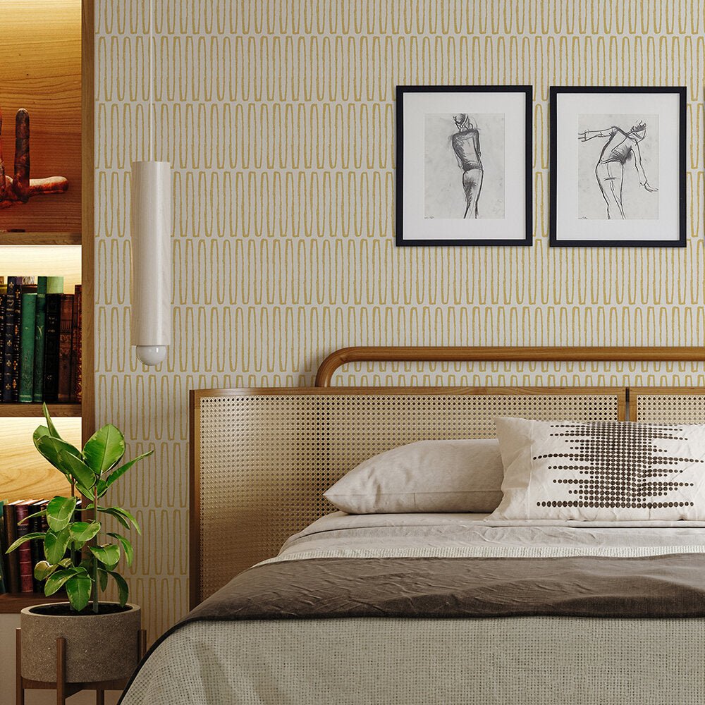 Lars Wallpaper - Ochre - A Street Prints - FD26500 - Premier Wallcovering