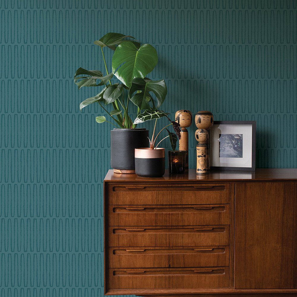 Lars Wallpaper - Teal - A Street Prints - FD26505 - Premier Wallcovering