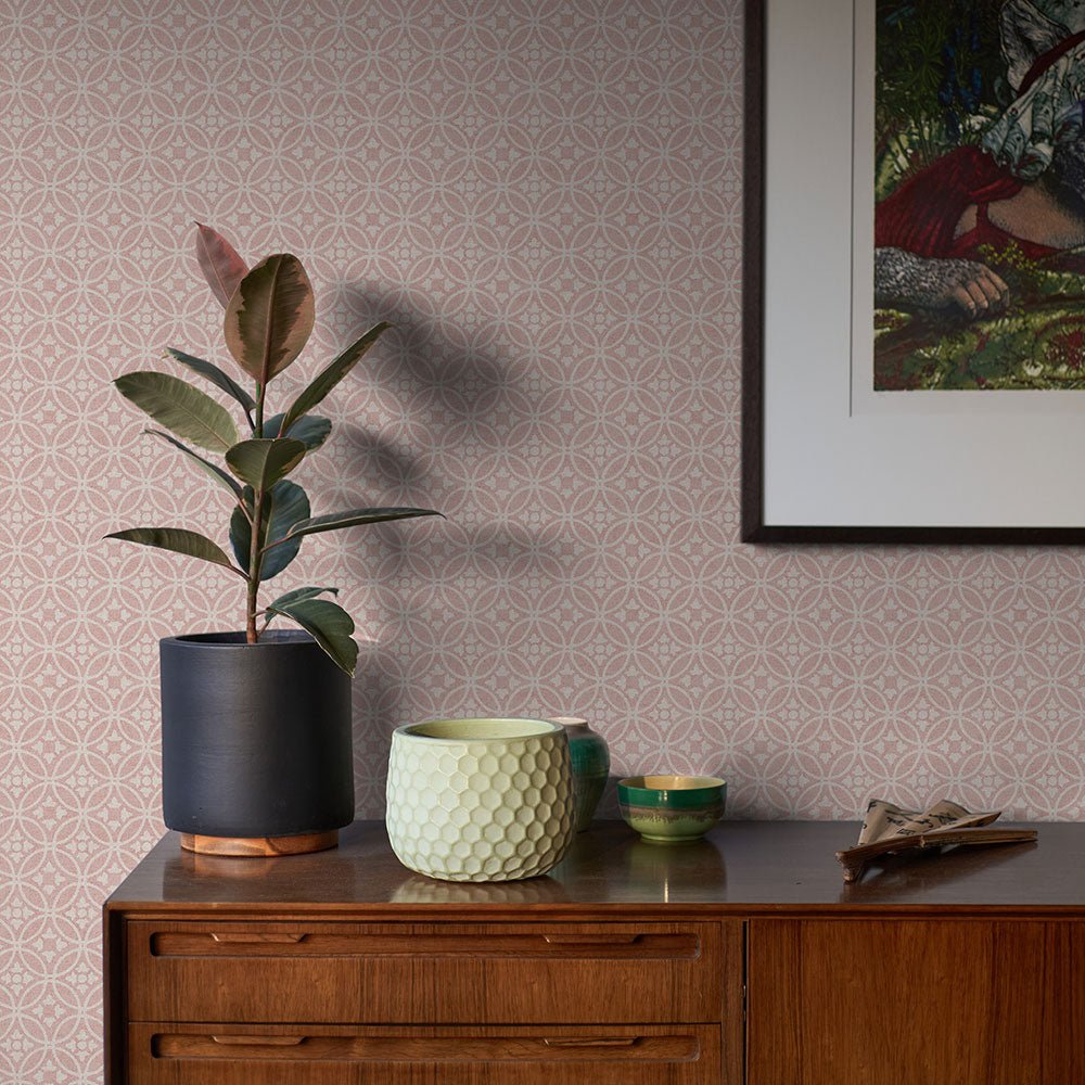 Larsson Wallpaper - Pink - A Street Prints - FD26138 - Premier Wallcovering