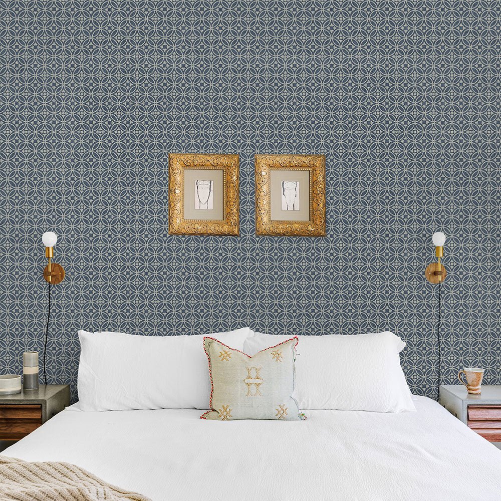 Larsson Wallpaper - Indigo - A Street Prints - FD26137 - Premier Wallcovering