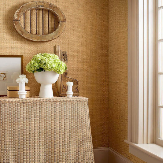 Lauderdale Wallpaper - Natural - Thibaut - T19603 - Premier Wallcovering