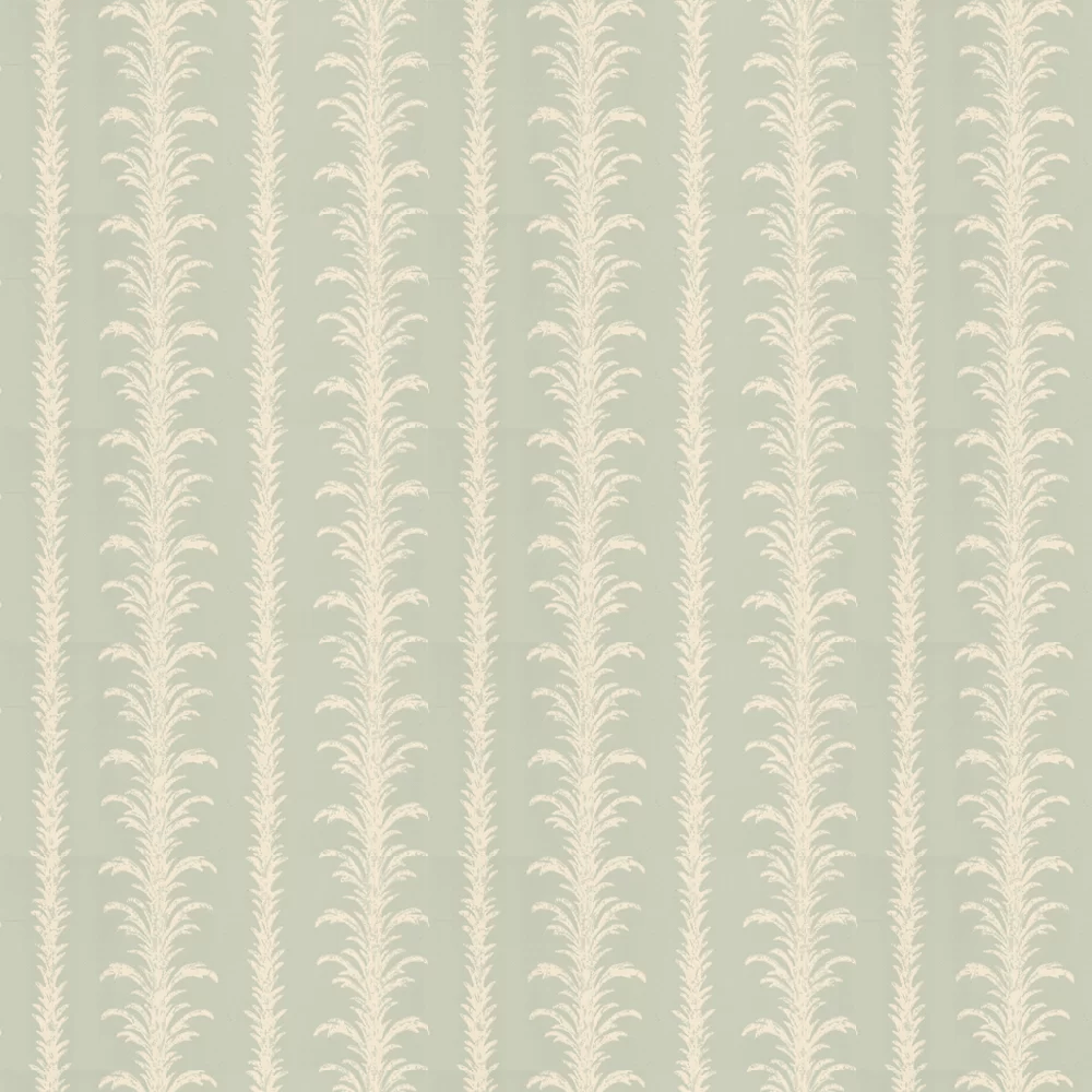 Lauderdale Wallpaper - White / Duck Egg - Little Greene - 0273LAVILLA - Premier Wallcovering