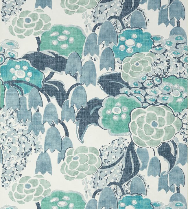 Laura Wallpaper - Blue - AT23105 - Anna French - Premier Wallcovering