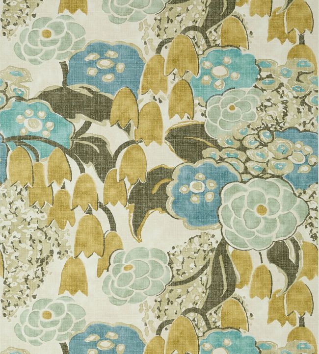 Laura Wallpaper - Sage and Gold - AT23102 - Anna French - Premier Wallcovering