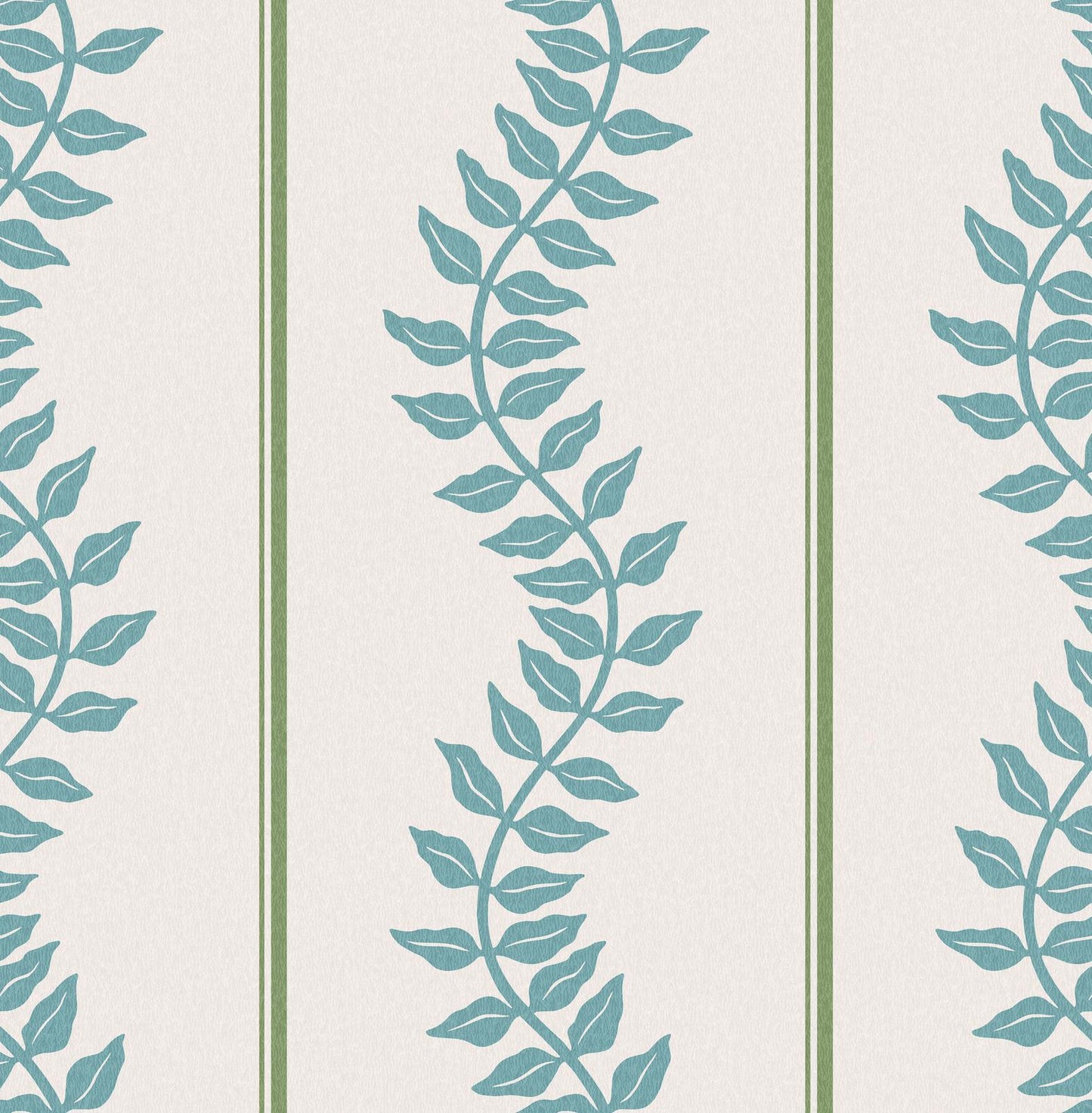 Laurel Leaf Stripe Wallpaper - Blue & Green - Graham & Brown - 130290 - Premier Wallcovering