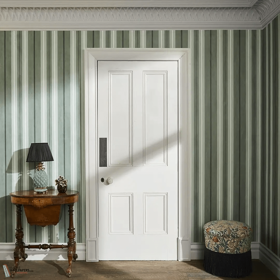 Lauriston Stripe Wallpaper - Verdigris - House of Hackney - 1 - WA - LAS - DI - VER - XXX - Premier Wallcovering