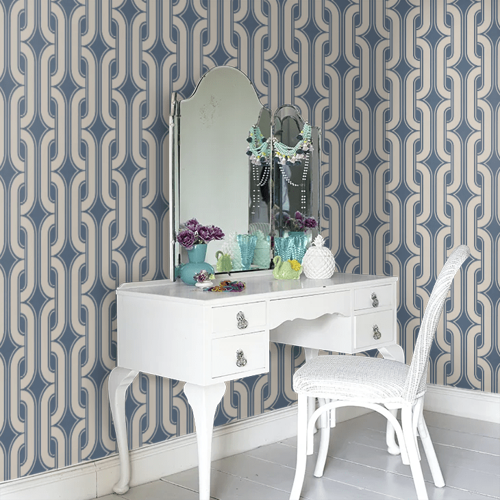 Lavaliers Wallpaper - Low Wave - Little Greene - 0288LALOWWA - Premier Wallcovering