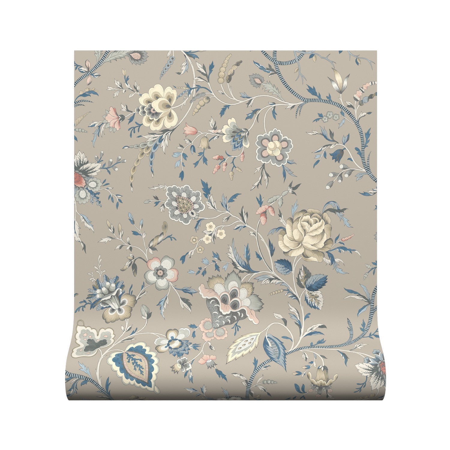 Lavenham Wallpaper - Mist - Warner House - Premier Wallcovering