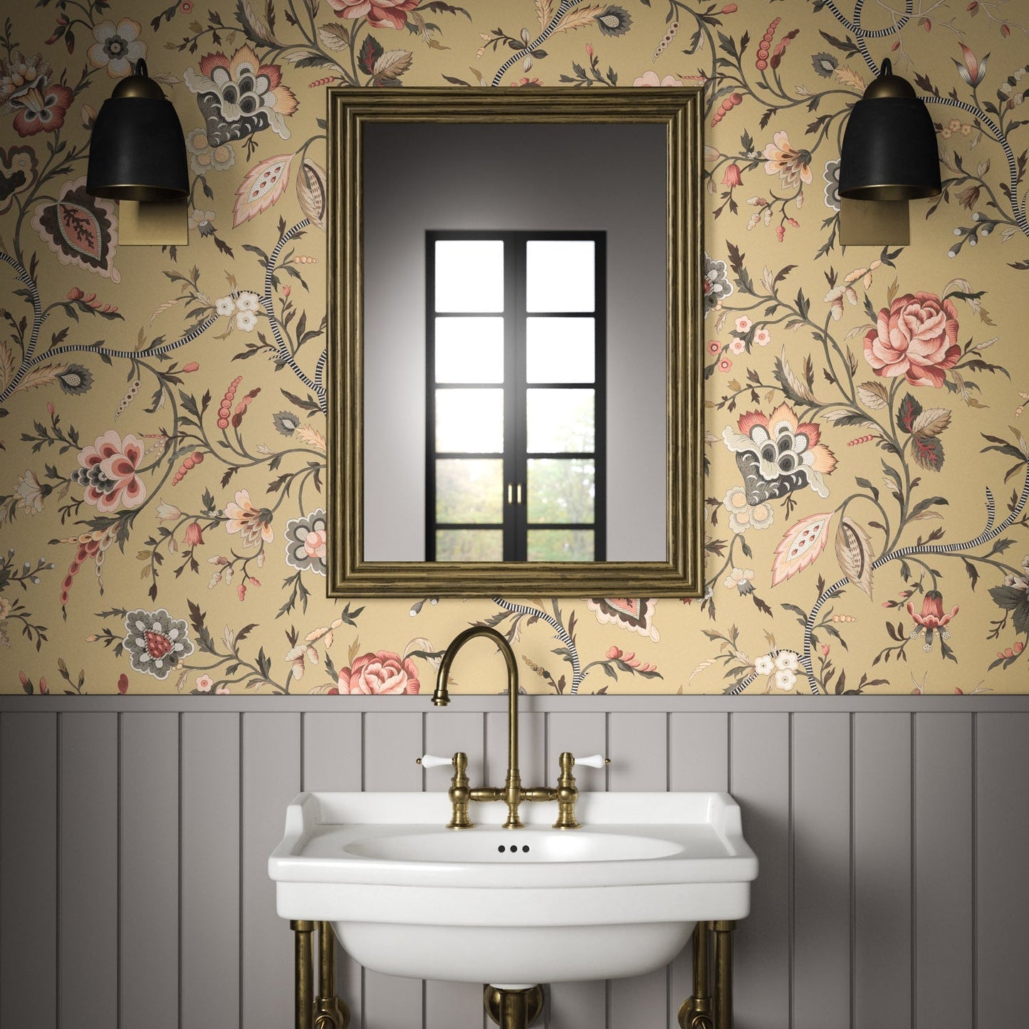 Lavenham Wallpaper - Antique - Warner House - Premier Wallcovering