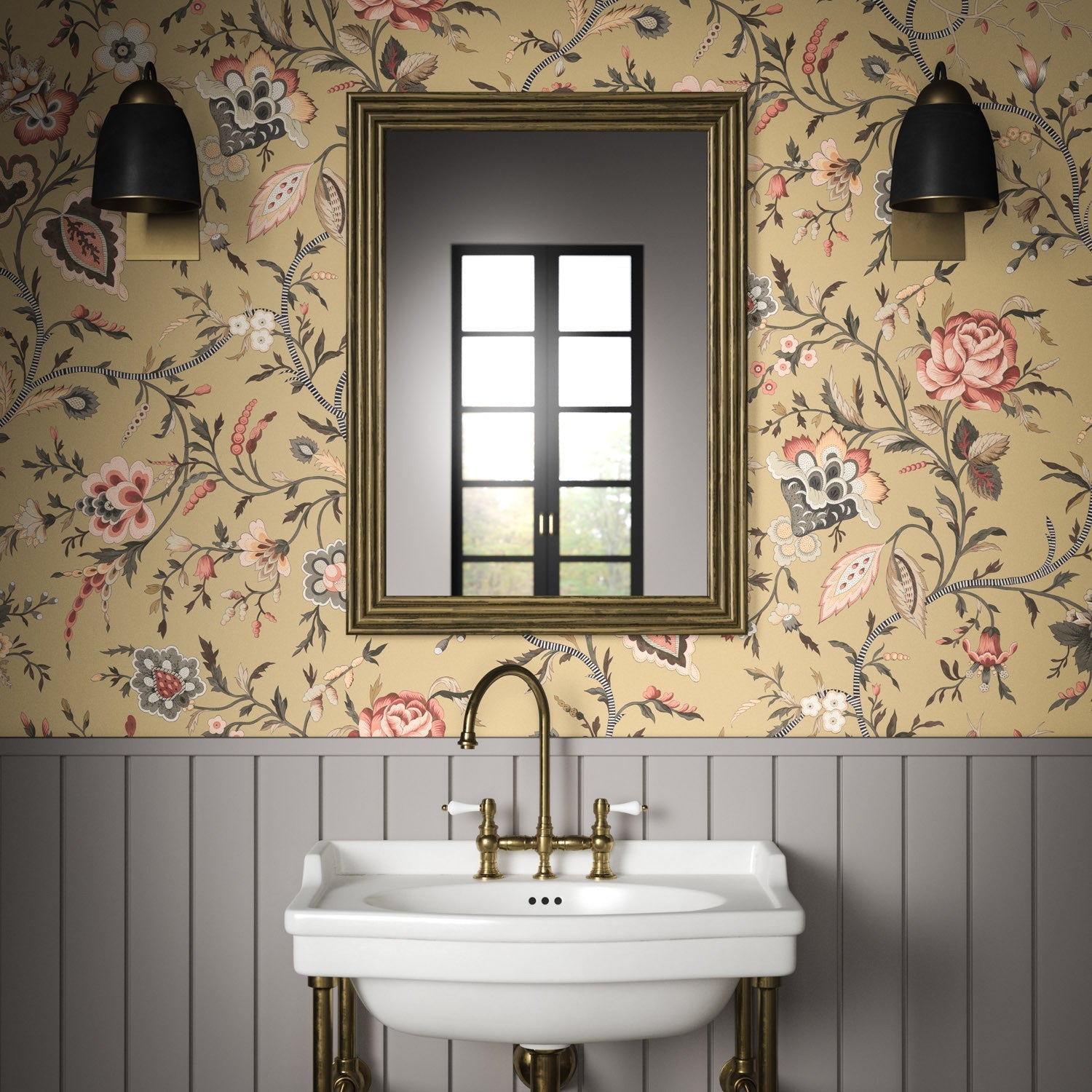 Lavenham Wallpaper - Antique - Warner House - Premier Wallcovering
