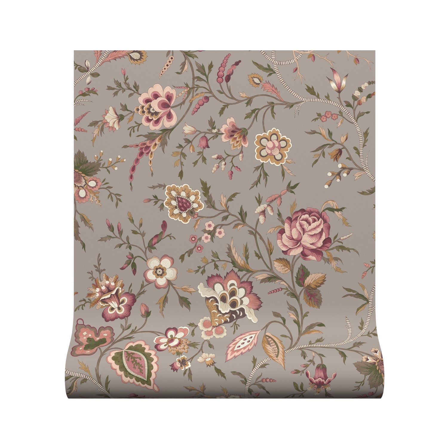 Lavenham Wallpaper - Mulberry - Warner House - Premier Wallcovering