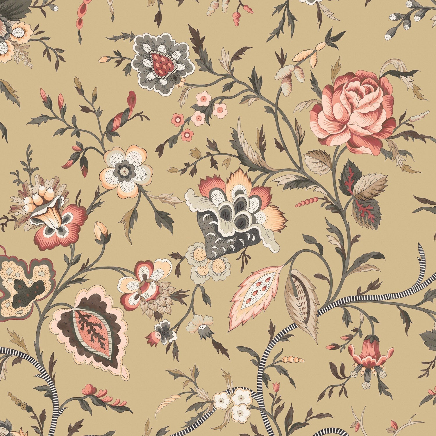Lavenham Wallpaper - Antique - Warner House - Premier Wallcovering