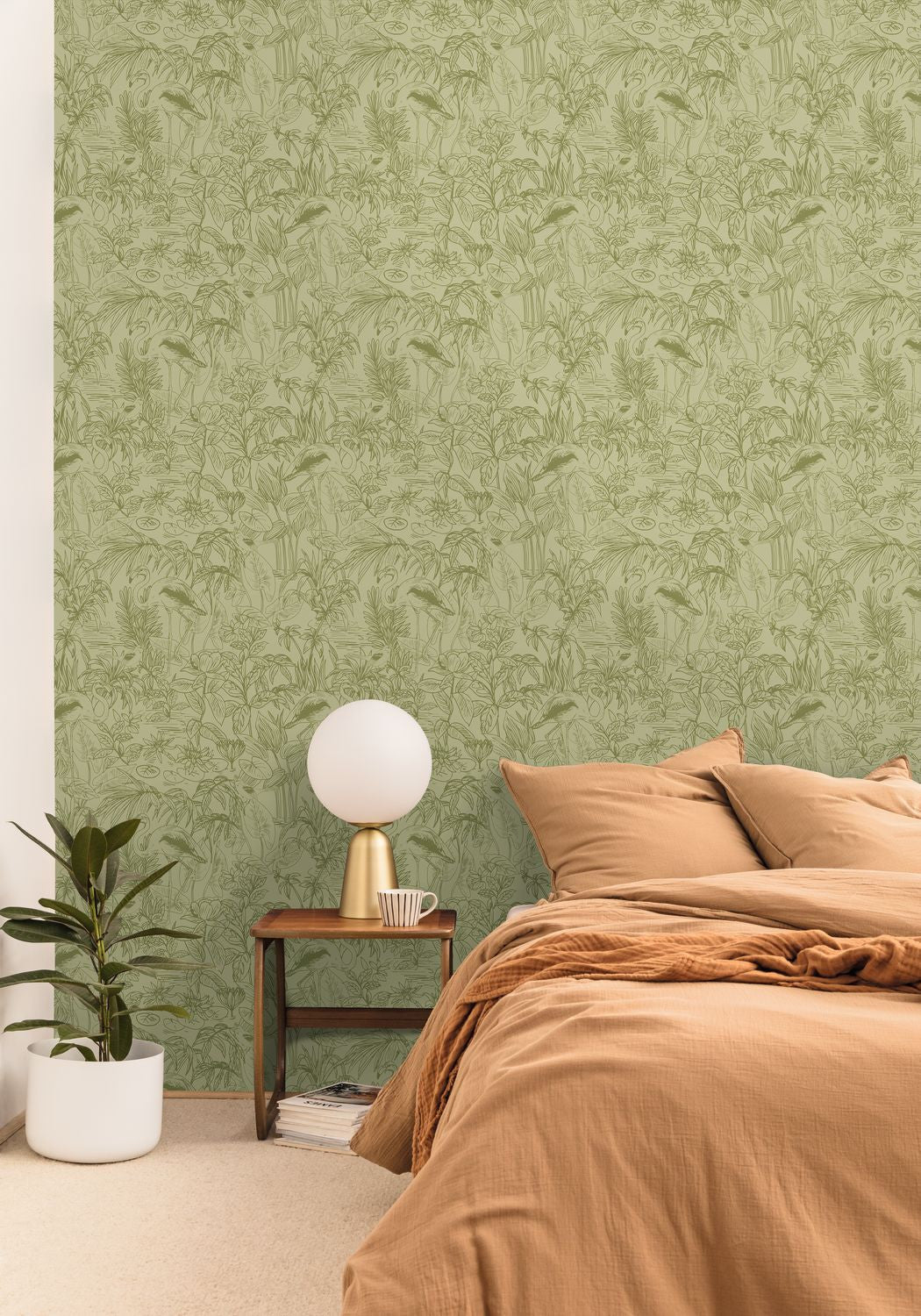 Le Cap Wallpaper - Kaki - Caselio - 103937701 - Premier Wallcovering