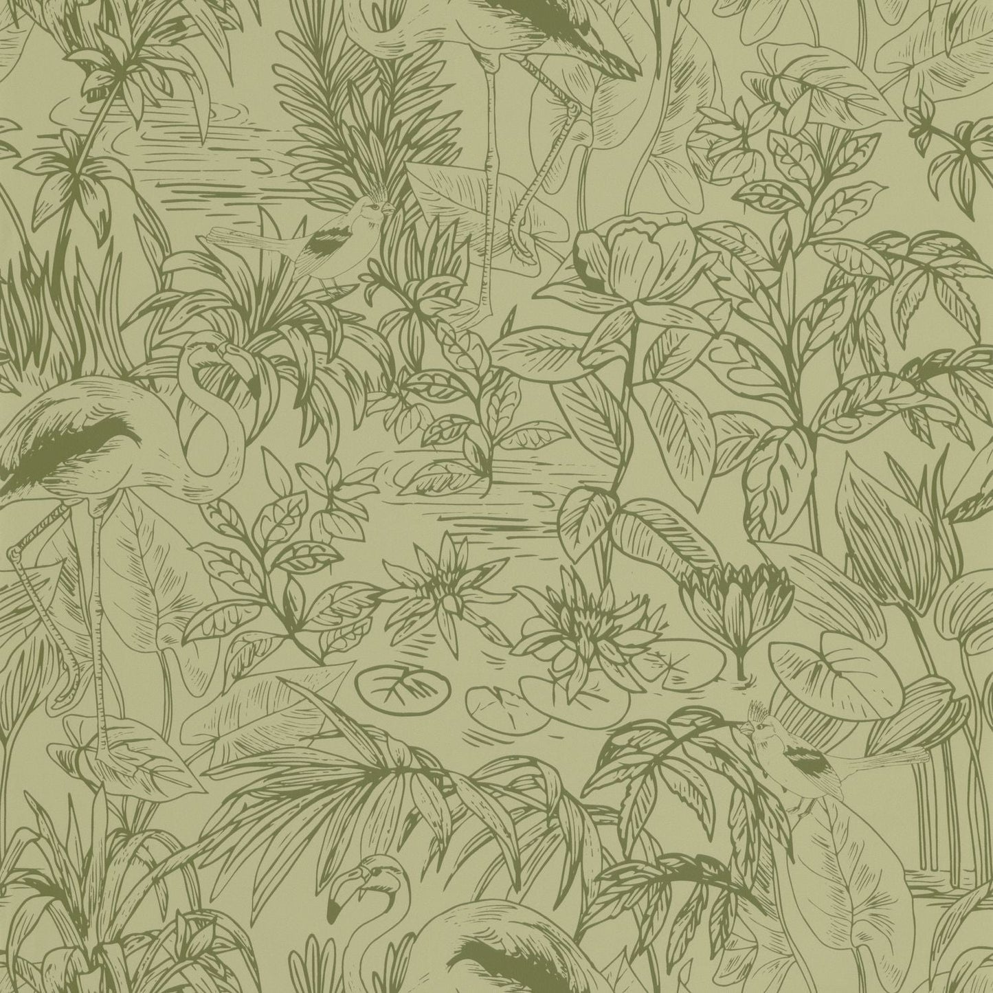 Le Cap Wallpaper - Kaki - Caselio - 103937701 - Premier Wallcovering