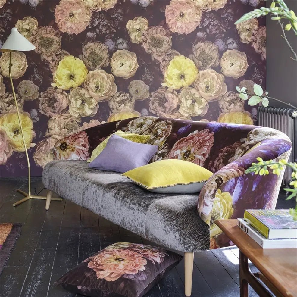 Le Poeme De Fleurs Wallpaper - Rosewood - PDG1107/01 - Designers Guild - Premier Wallcovering
