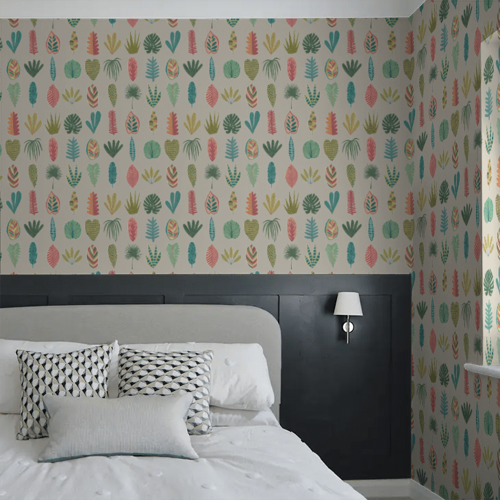 Leaf Boogie Wallpaper - Tropical Mix - Ohpopsi - GHS50108W - Premier Wallcovering