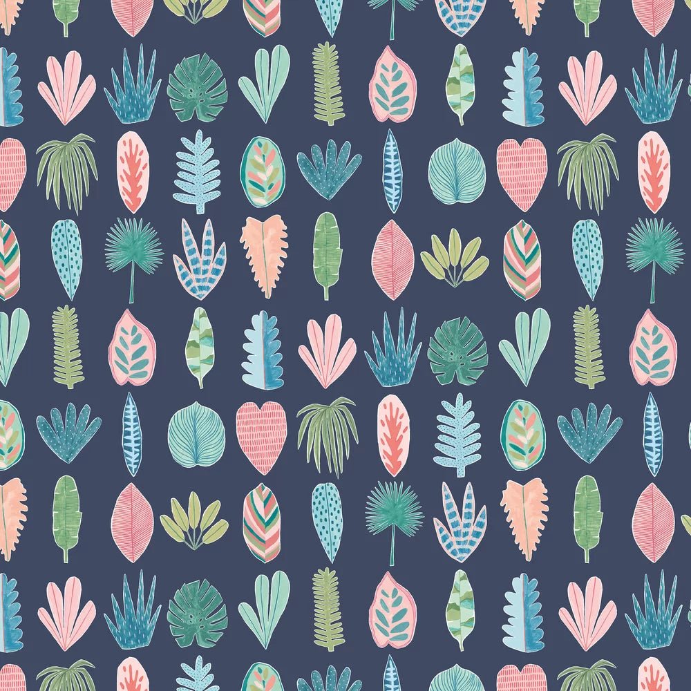 Leaf Boogie Wallpaper - Ink Twist - Ohpopsi - GHS50102W - Premier Wallcovering