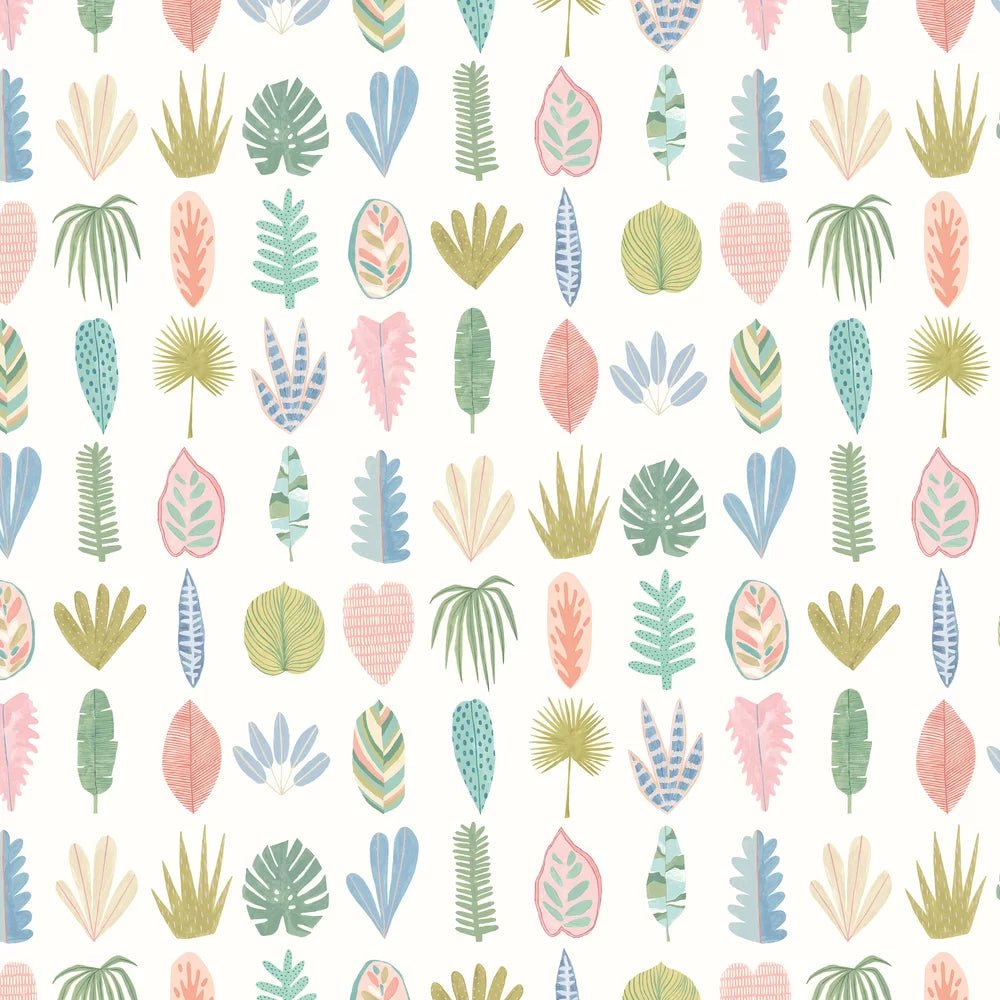 Leaf Boogie Wallpaper - Pastel - Ohpopsi - GHS50101W - Premier Wallcovering