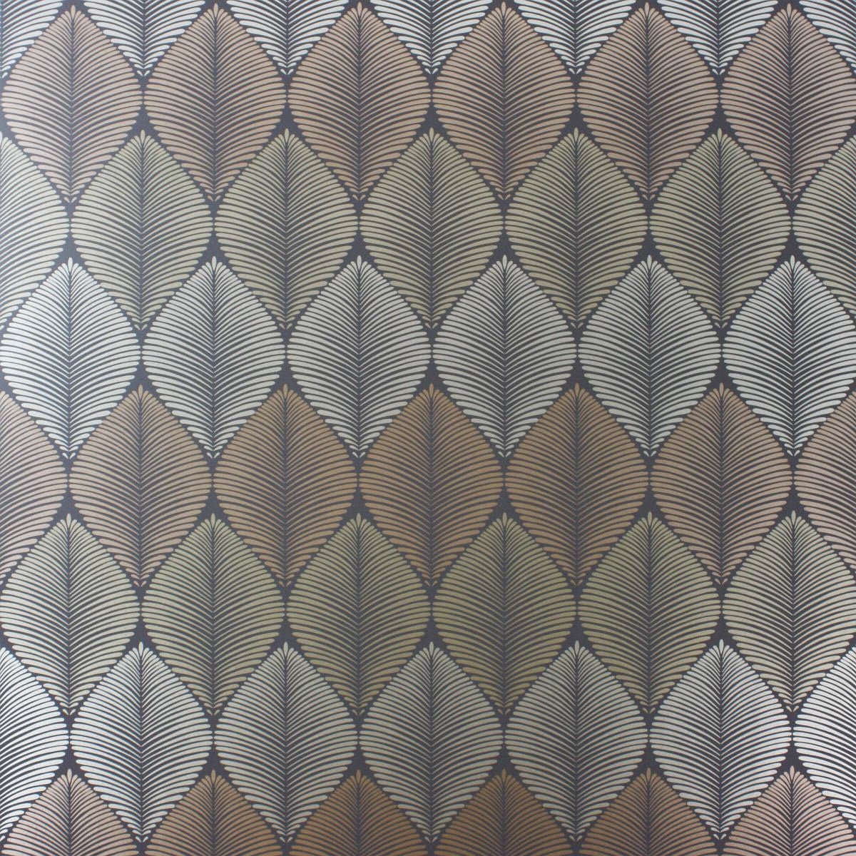 Leaf Fall Wallpaper - Brown/ Copper/Gold - Osborne & Little - W6591-06 - Premier Wallcovering