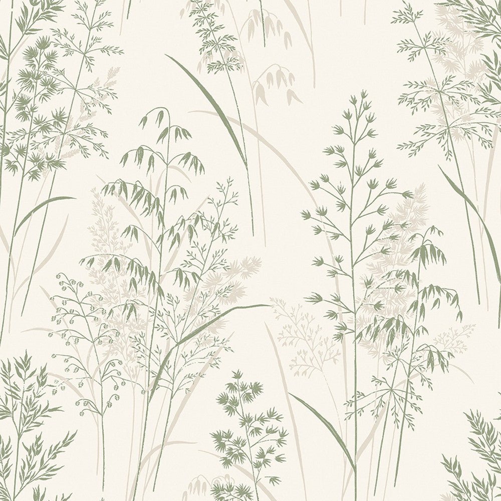 Leaf Sprigs Wallpaper - Natural Green - Next - 128823 - Premier Wallcovering