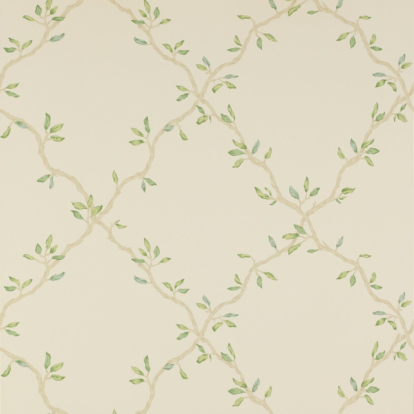 Leaf Trellis Wallpaper - Pale Green - Colefax & Fowler - 07706/02 - Premier Wallcovering