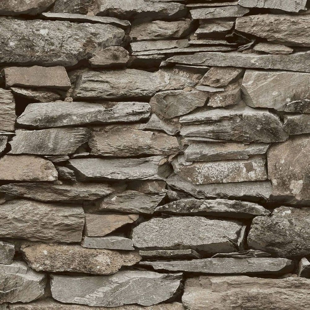 Ledgestone Wall Wallpaper - Neutral - Next - 118307 - Premier Wallcovering