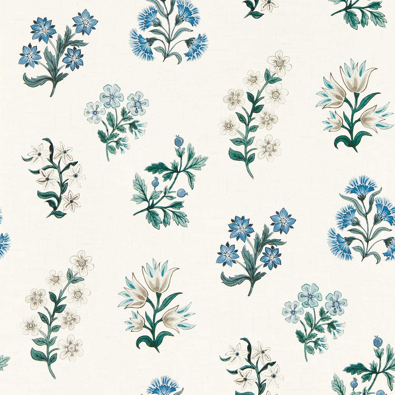 Leiden Wallpaper - Denim - Clarke & Clarke - W0194/03 - Premier Wallcovering