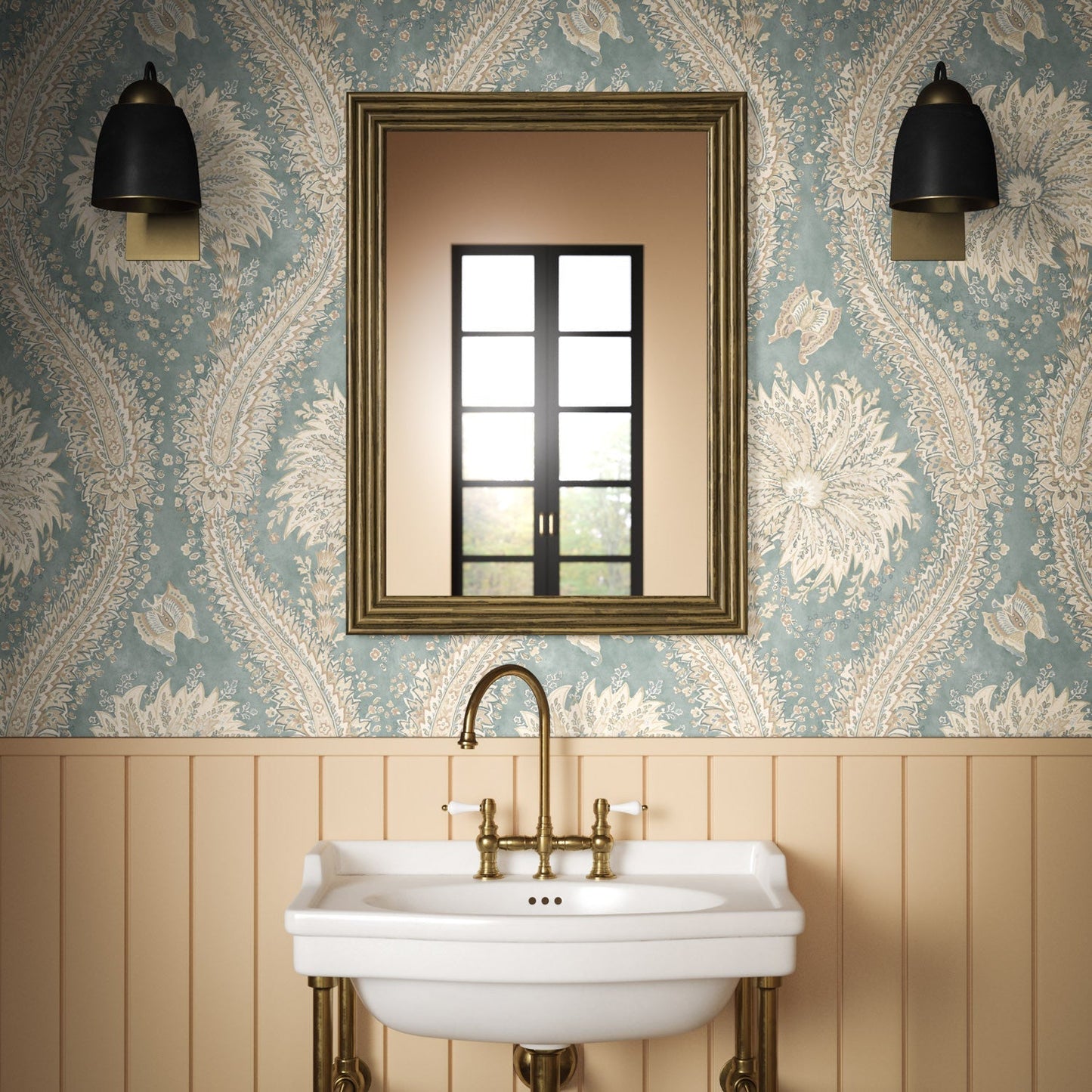 Leilani Wallpaper - Chambray - Warner House - Premier Wallcovering
