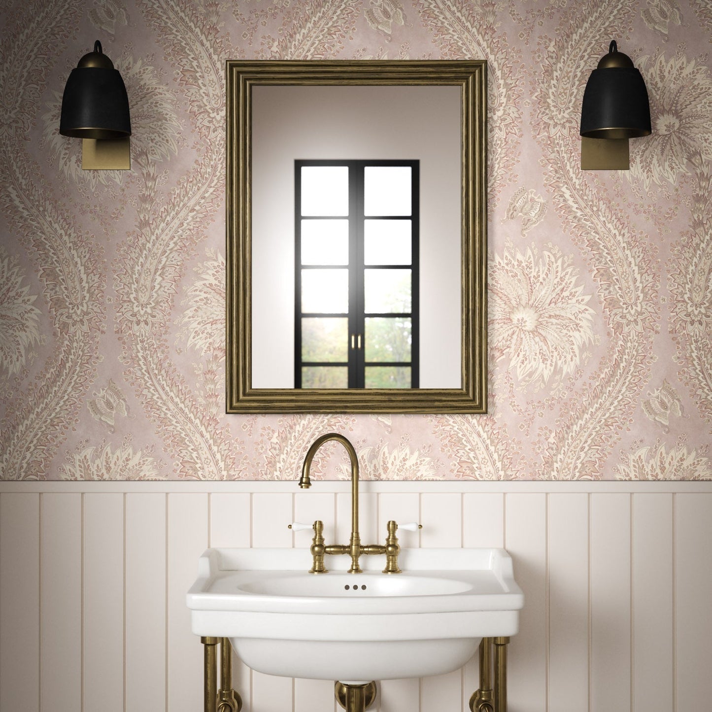 Leilani Wallpaper - Pink - Warner House - Premier Wallcovering