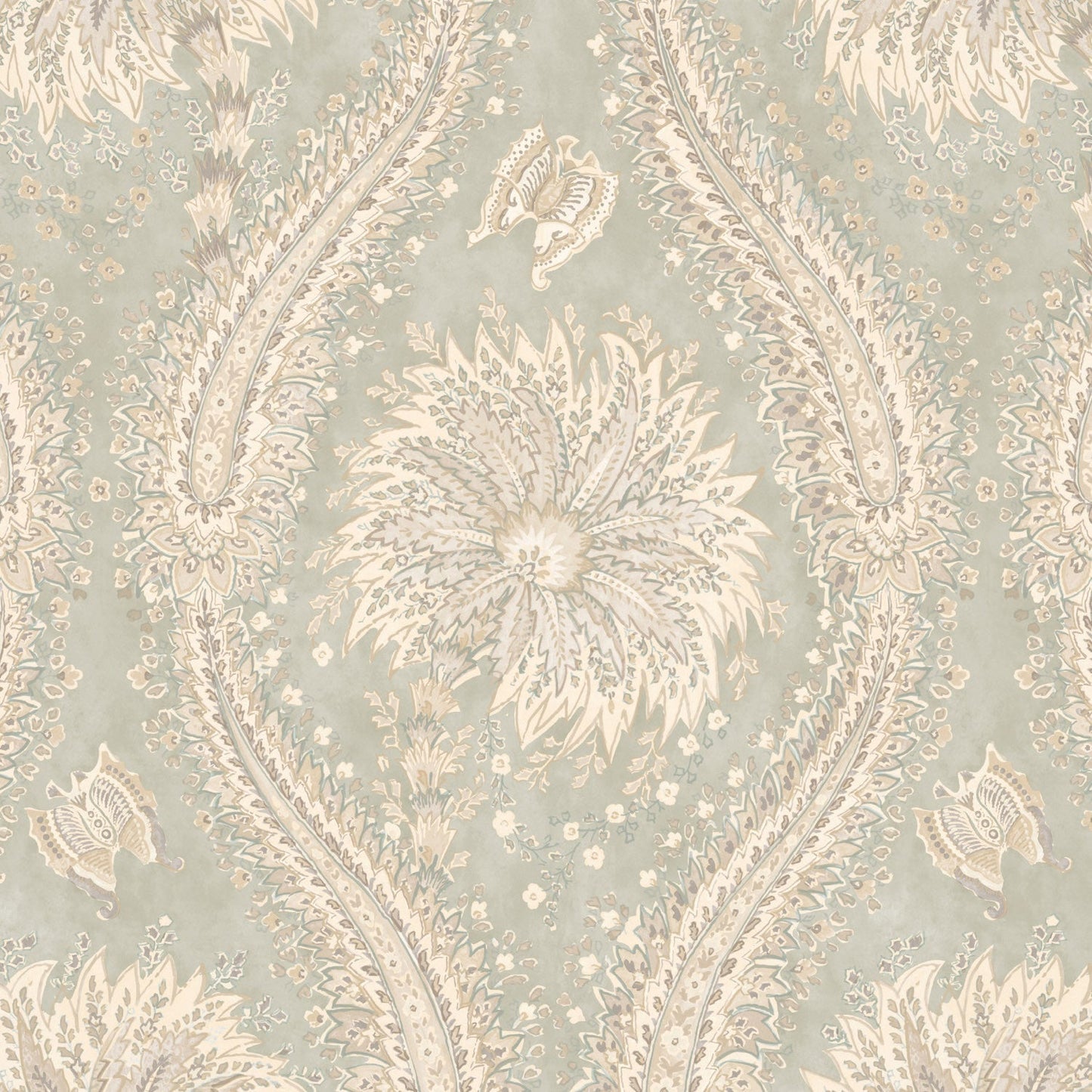 Leilani Wallpaper - Eggshell - Warner House - Premier Wallcovering