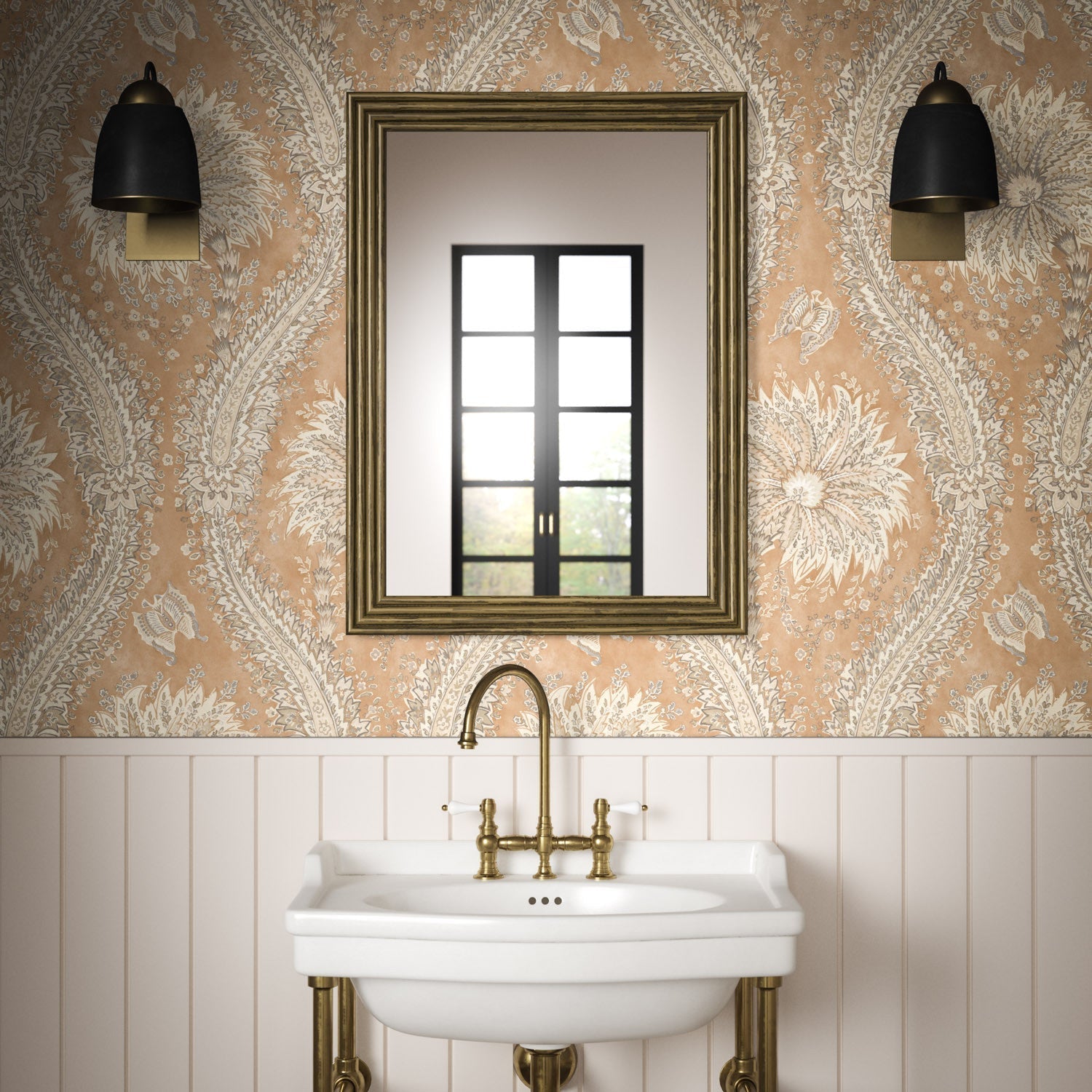 Leilani Wallpaper - Ginger - Warner House - Premier Wallcovering
