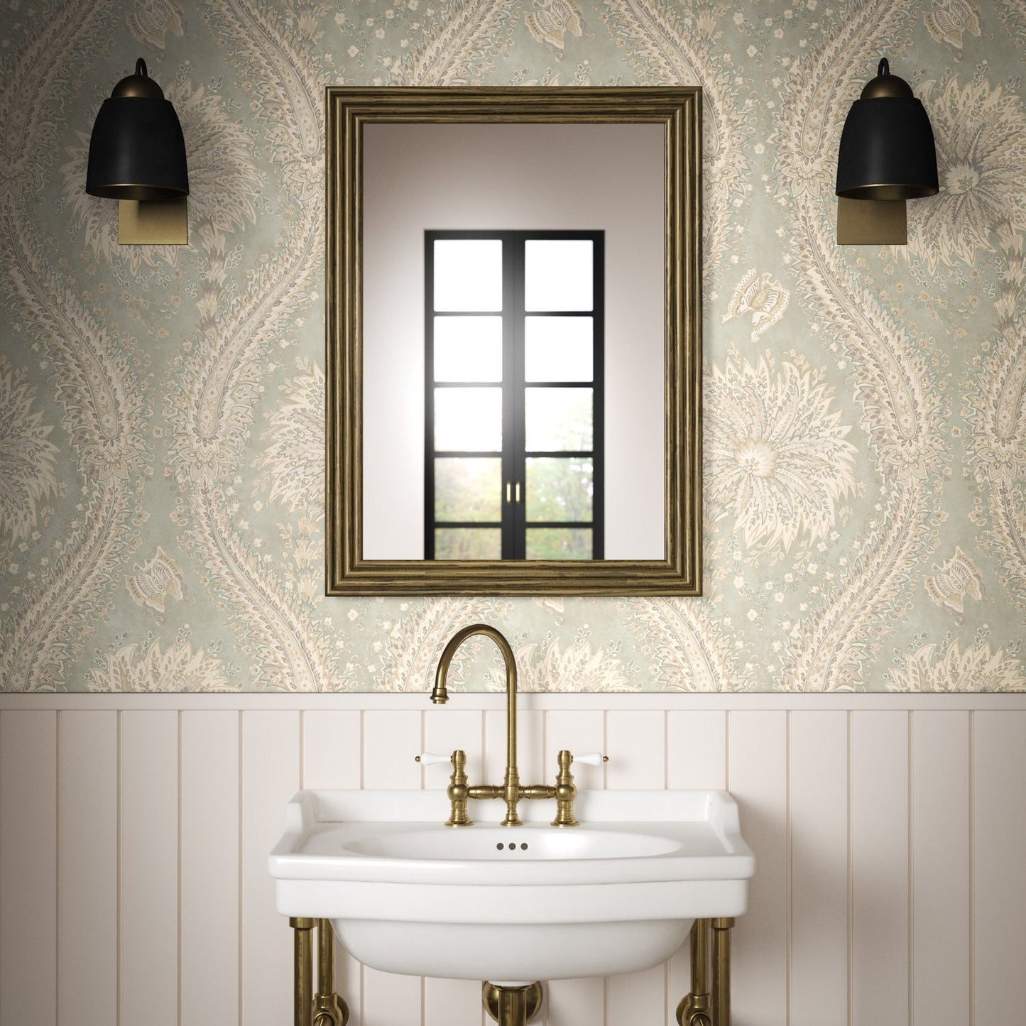 Leilani Wallpaper - Eggshell - Warner House - Premier Wallcovering