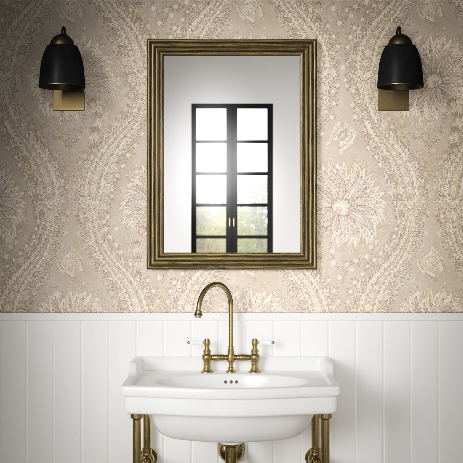 Leilani Wallpaper - Natural - Warner House - Premier Wallcovering