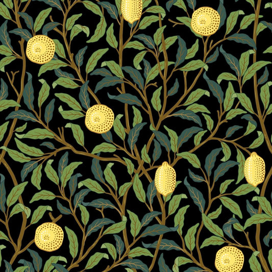 Morris Collections - 1047 - Lemon Tree Wallpaper - Twilight Blue - Premier Wallcovering