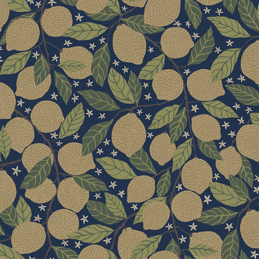 Lemona Wallpaper - Blue - Midbec - 44118 - Premier Wallcovering