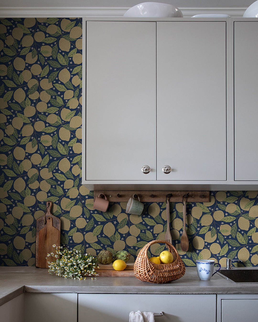 Lemona Wallpaper - Blue - Midbec - 44118 - Premier Wallcovering
