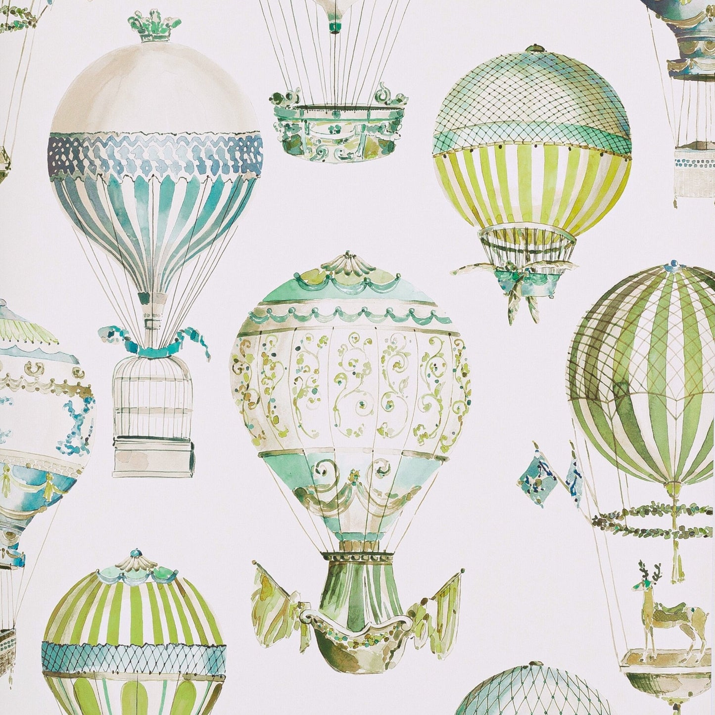 L'Envol Wallpaper - Jade - Manuel Canovas - 03079/04 - Premier Wallcovering