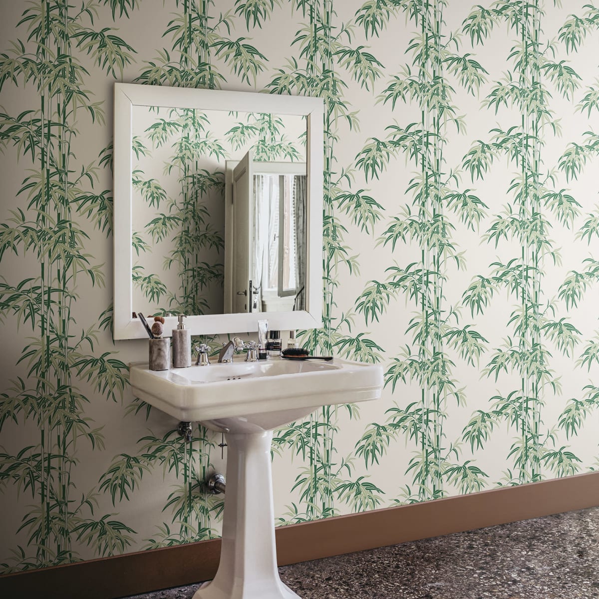 Leon Wallpaper - Garden Green - Sandberg - S10443 - Premier Wallcovering