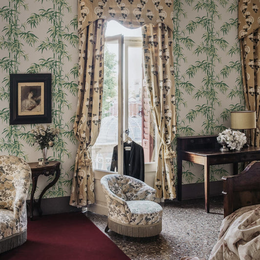 Leon Wallpaper - Garden Green - Sandberg - S10443 - Premier Wallcovering