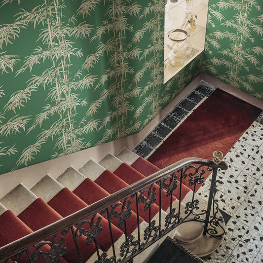 Leon Wallpaper - Green - Sandberg - S10445 - Premier Wallcovering