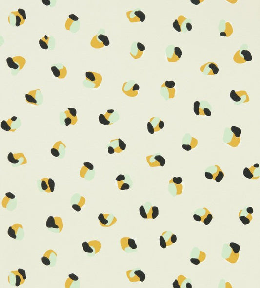 Leopard Dots Wallpaper - Pebble / Sage - NART112811 - Scion - Premier Wallcovering