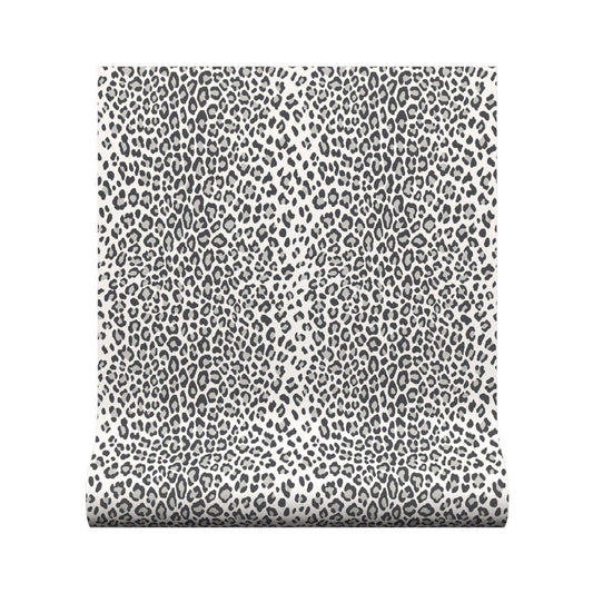 Leopard Wallpaper - Charcoal - Warner House - Premier Wallcovering