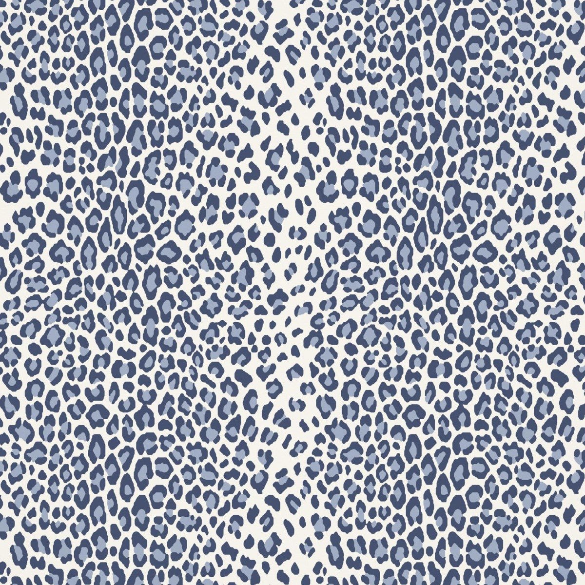 Leopard Wallpaper - Indigo - Warner House - Premier Wallcovering