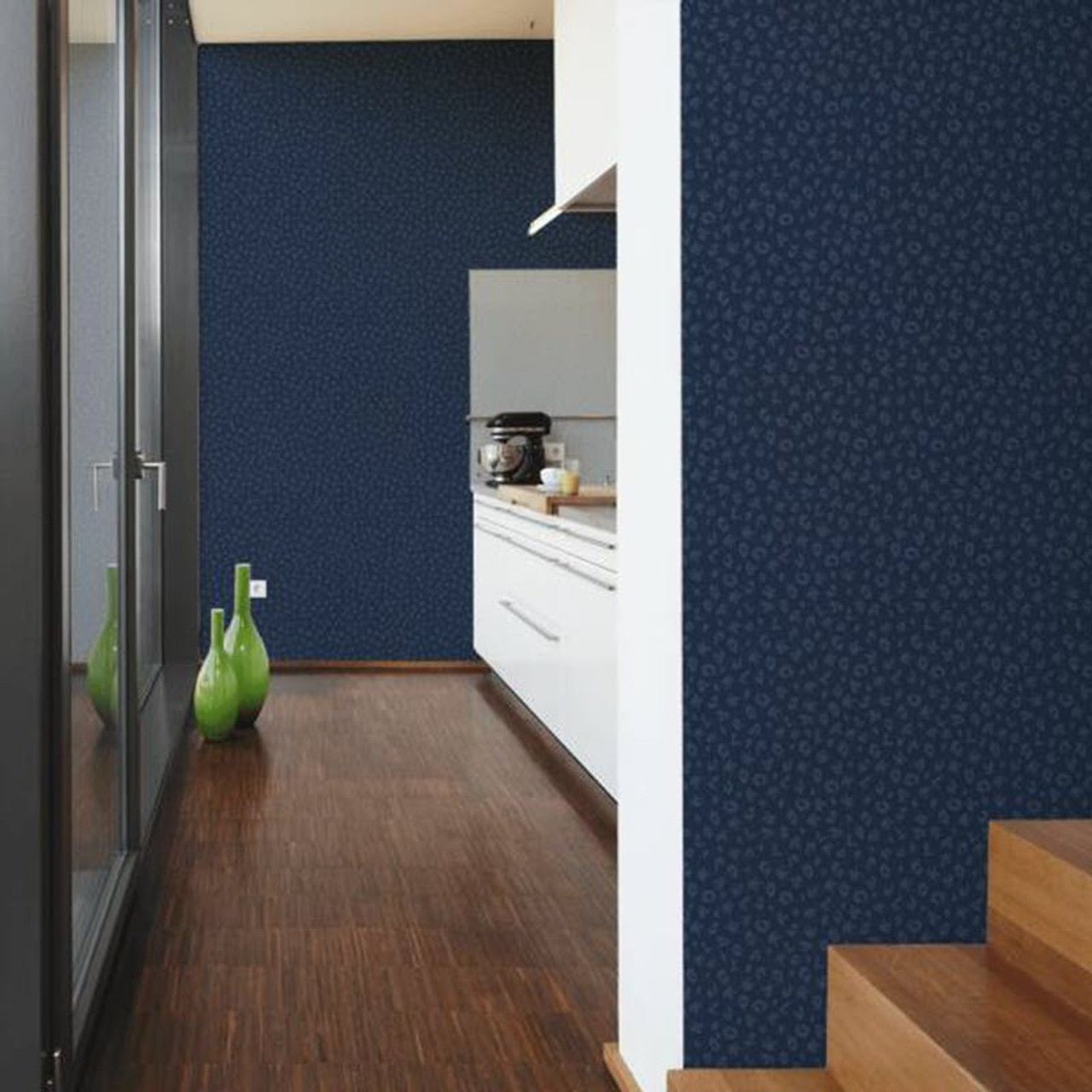 Leopard Wallpaper - Blue - A S Creation - Karl Lagerfield - 37856 - 6 - Premier Wallcovering